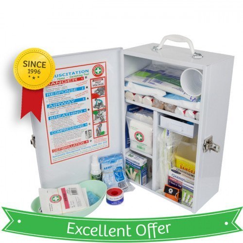 Wall-Mount Food Industry Compliant First Aid Kit (Large)
